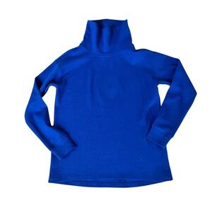 Lands End Blue Turtleneck Sweater